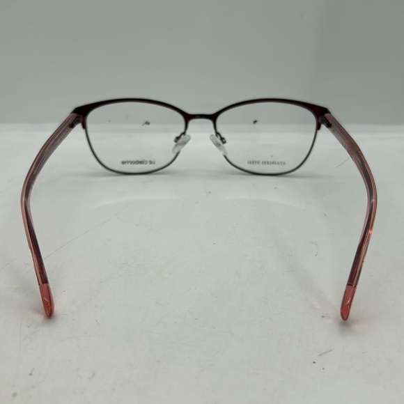 Liz Claiborne LCU504 Eyeglasses Frames RXable LHF Burgundy NWOT main image 6